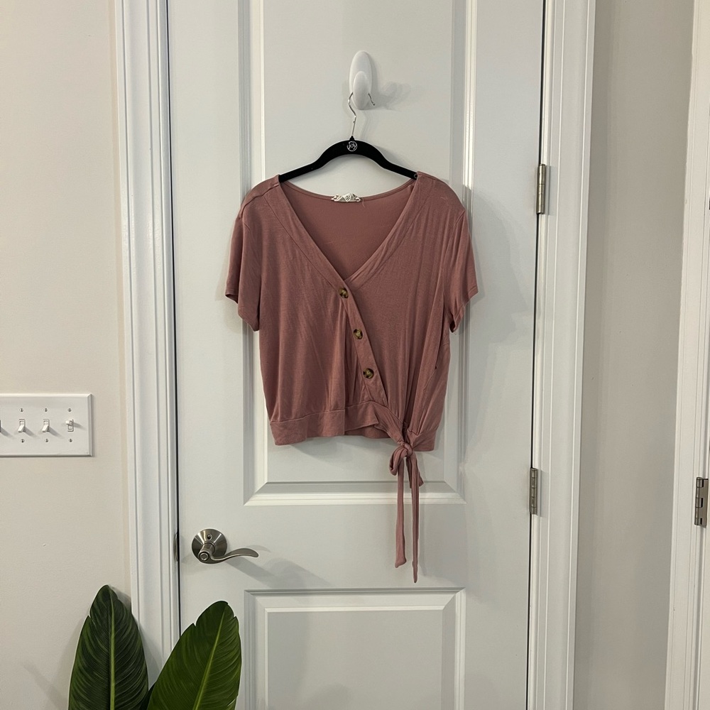 Button up top with tie
